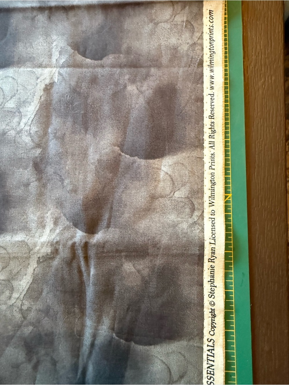 “Essentials” Gray Marble Cotton Fabric 1 1/4 yds